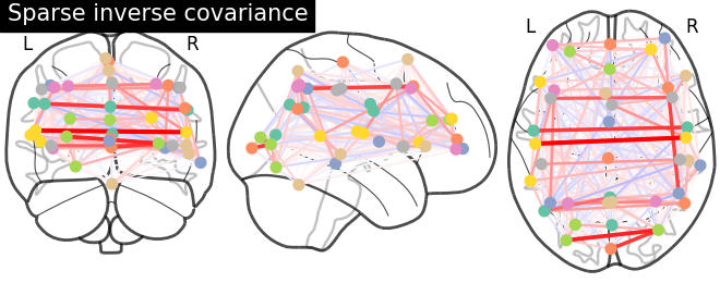 plot inverse covariance connectome