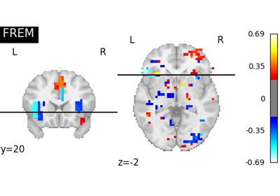 FREM on Jimura et al "mixed gambles" dataset.